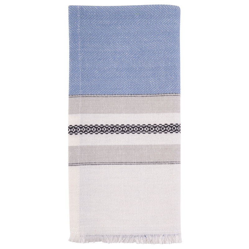 LISBON DINNER NAPKINS CHARCOAL, Blue