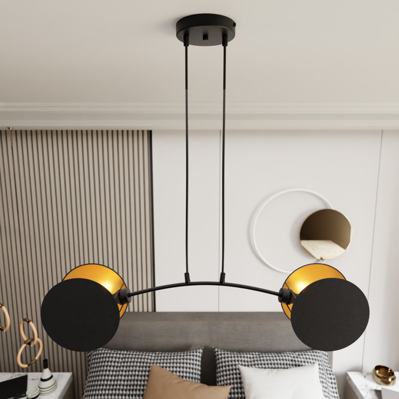 Baggio 2 - Light Pendant, Black/Gold