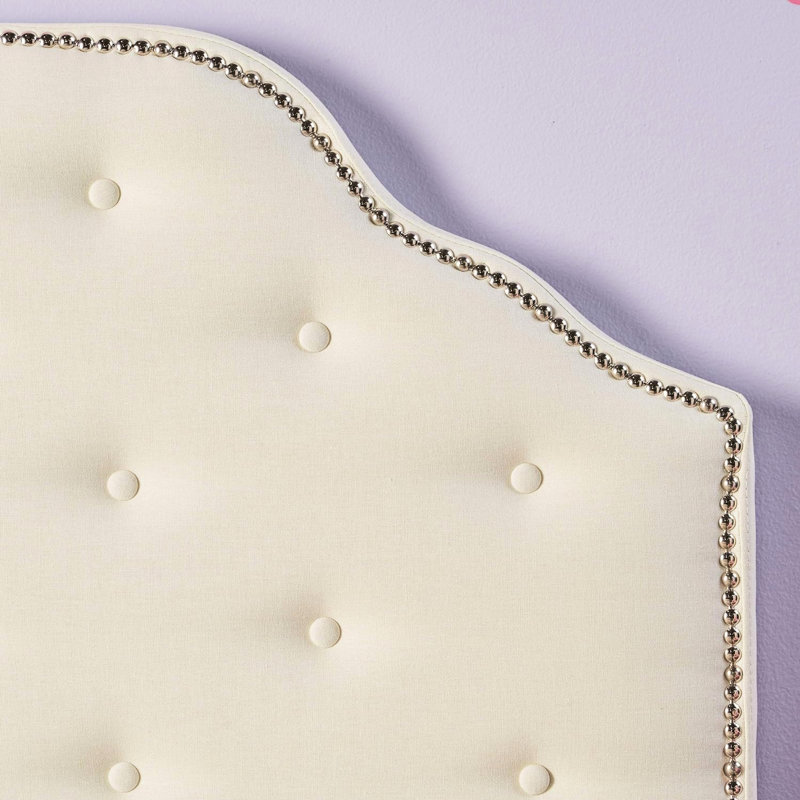 Twin Headboard With Fashionable Button Tufting And Tasteful Nailhead Accents In Sophisticated Design Modern