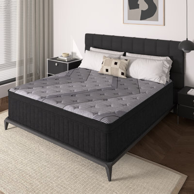 Hybrid Mattress in a Box - Medium Plush Cooling Memory Foam CertiPUR-US Certified
