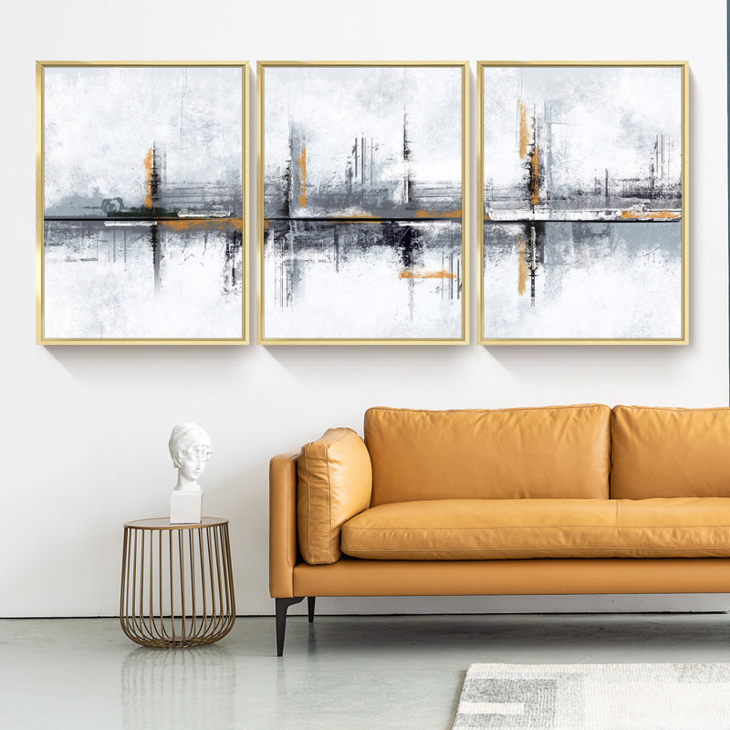 Moderne - ensemble de 3 pièces, H 16,5 po x l 36,5 po
