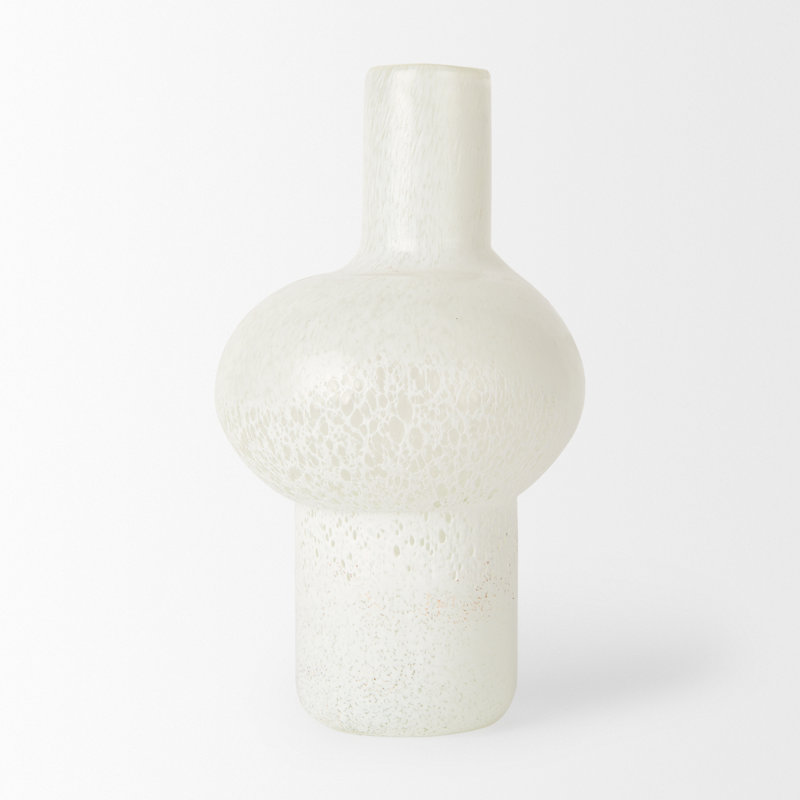 Vase de table en verre Danean, H 12,36 po x l 6,89 po x P 6,89 po
