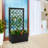 Shamena Handmade Metal Planter Box with Trellis