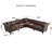 Sectional Sofa Couch L Shaped Reversible Modern Chesterfield Sofa With Rolled Arms And Nailhead, 5 Seat Tufted Couch PU Leather-1024556932