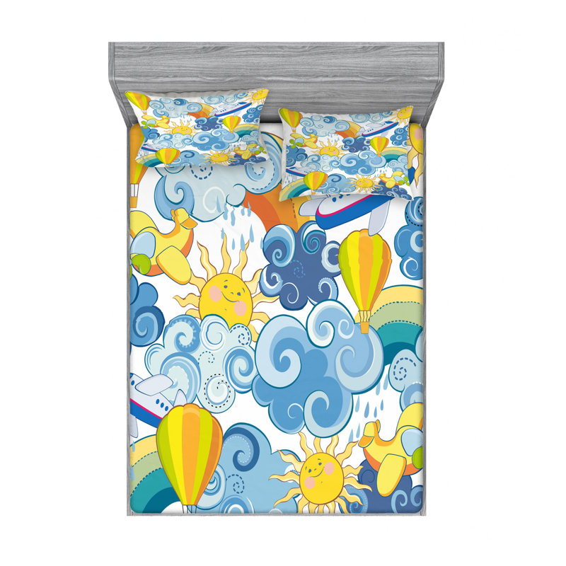 Microfiber Sheet Set, Full/Double Sheet Set with Fitted Sheet