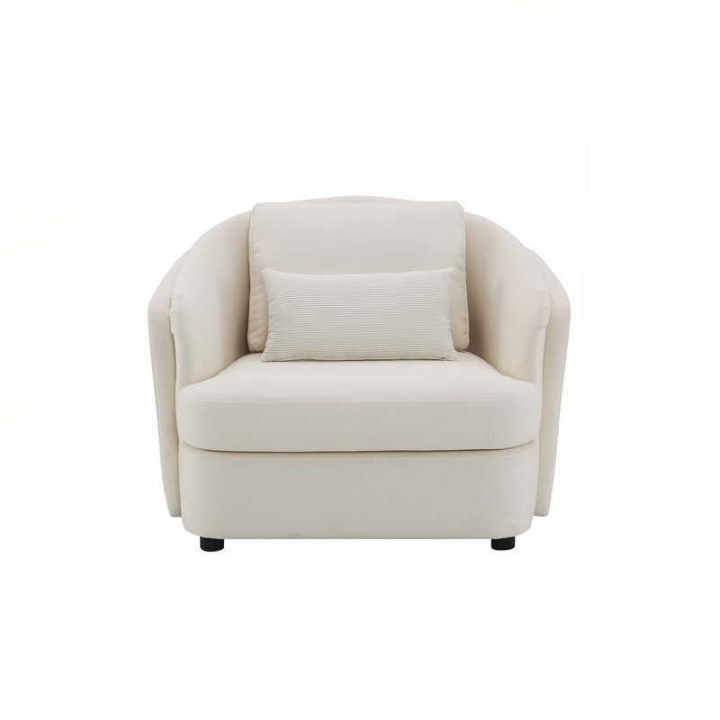 Fauteuil d'appoint en tissu de lin