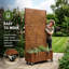 Metal Indoor/Outdoor Privacy Screen with Plant Pot - Slats-136293939