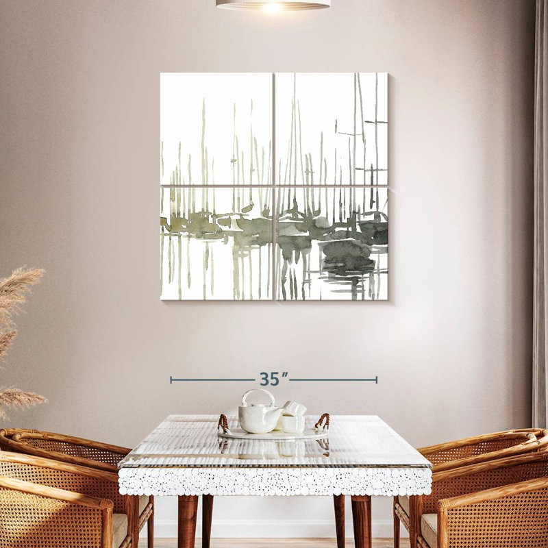 Mehar Early Morning Wharf I, 38" H x 38" W