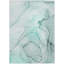 Tapis extérieur lavable antidérapant 9 pi x 12 pi bleu sarcelle