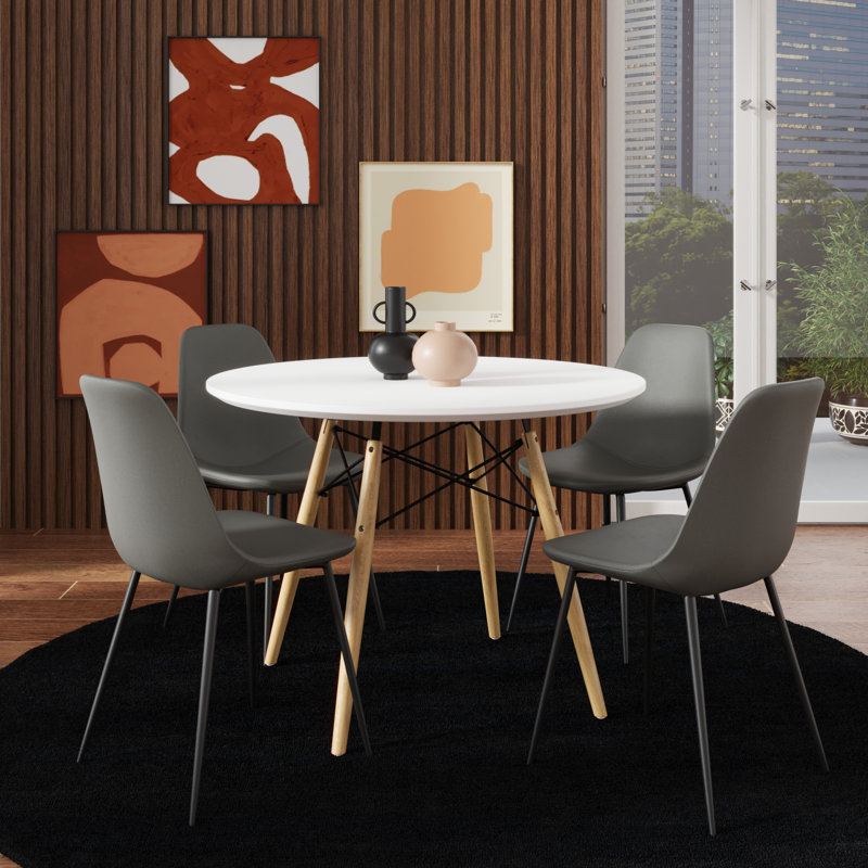 Allaire 5-piece Dining Set, Gray
