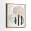 Impression hexagonale I, reproduction encadrée - bois massif-1608563558-1608563583