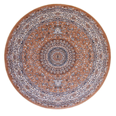 Floral Area Rug in Brown