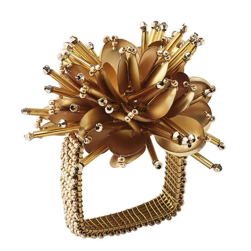 Starburst Napkin Ring, Gold