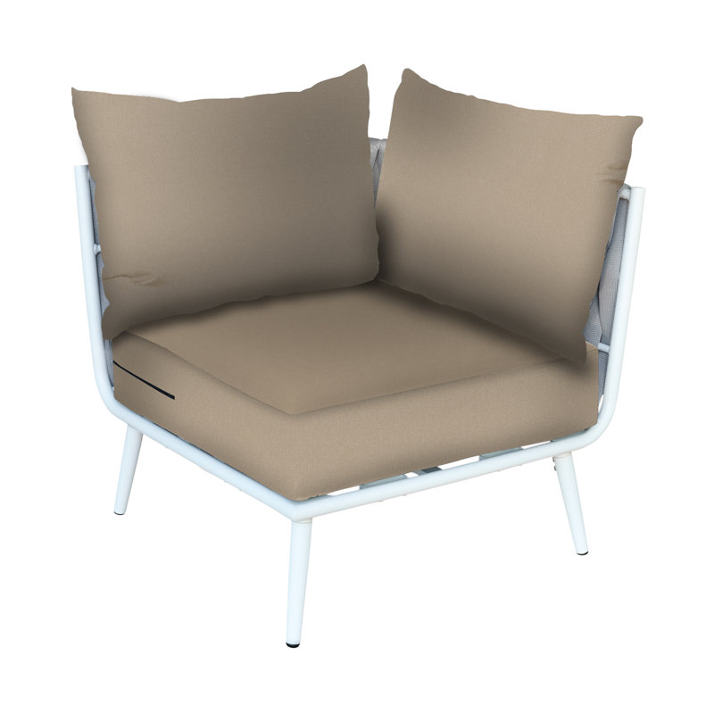 Cayman Corner Section, Tan, White