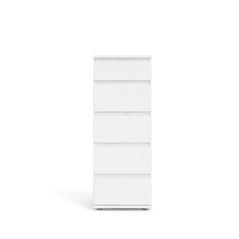 Ariel 5 Drawer 40Cm W Tallboy, White