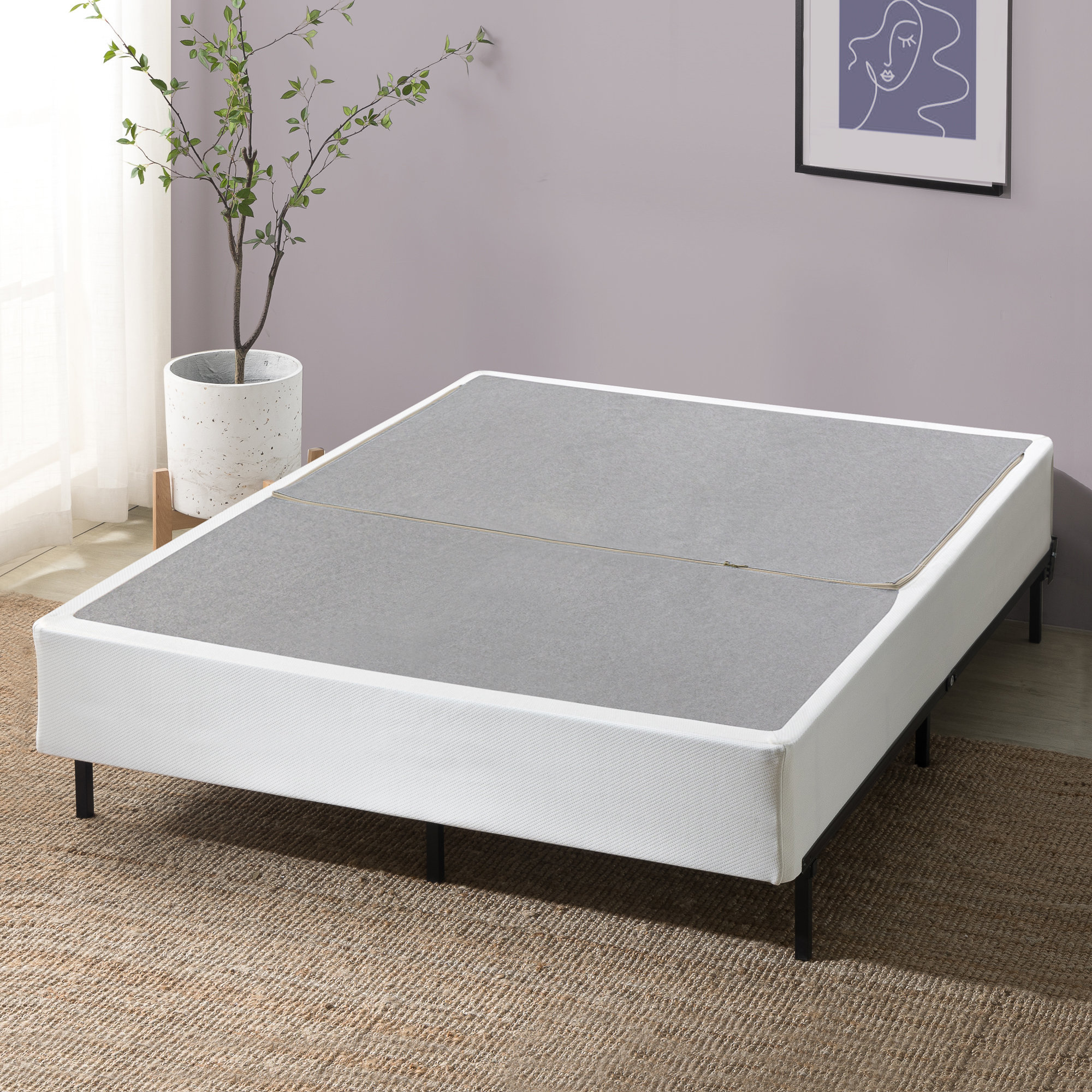Wayfair Sleep™ Folding Metal Box Spring, Queen, High Profile (9”)