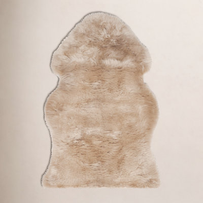 Pavlova Natural Beige Handmade Sheepskin Rug