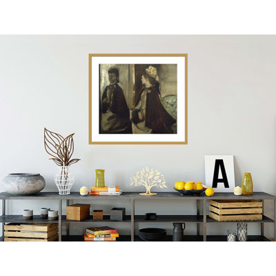 Madame Jeantaud In The Mirror By Edgar Degas -Framed Giclee Print