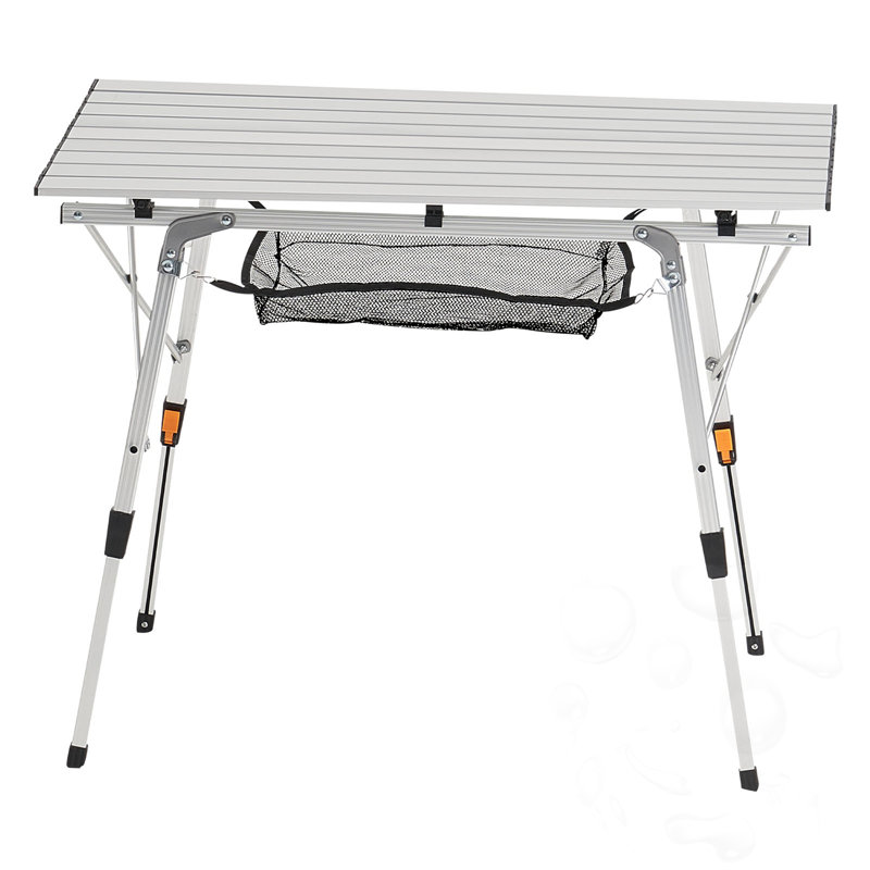 Folding Portable Camping Table With Mesh Layer