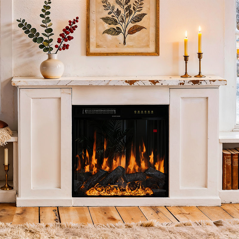 Alaira 23.6'' W Electric Fireplace(Not Included Mantel)