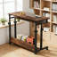 Bureaux mobiles réglables, construction métallique, style rustique, solution de bureau à domicile
