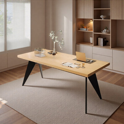 Bureau rectangulaire moderne et multifonctionnel