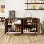 Buffet 59,05 "avec rangement, tablettes réglables