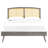 Sierra Cane and Wood Platform Bed with Splayed Legs-212808036-212808037