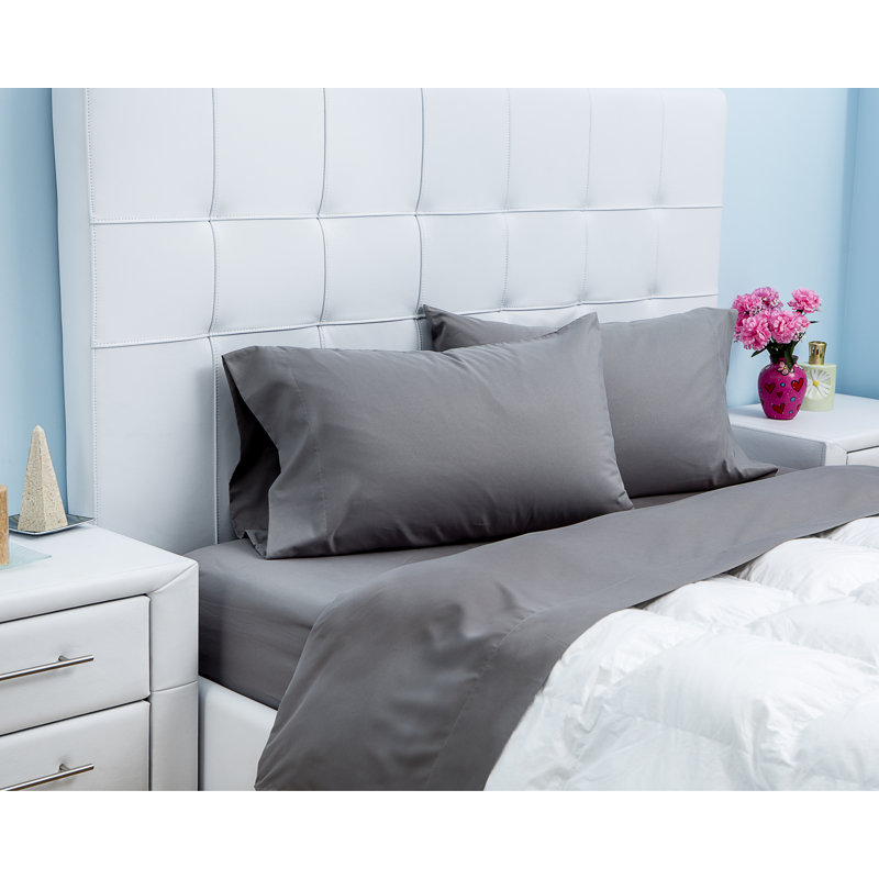 Microfiber Sheet Set, Queen, Gray