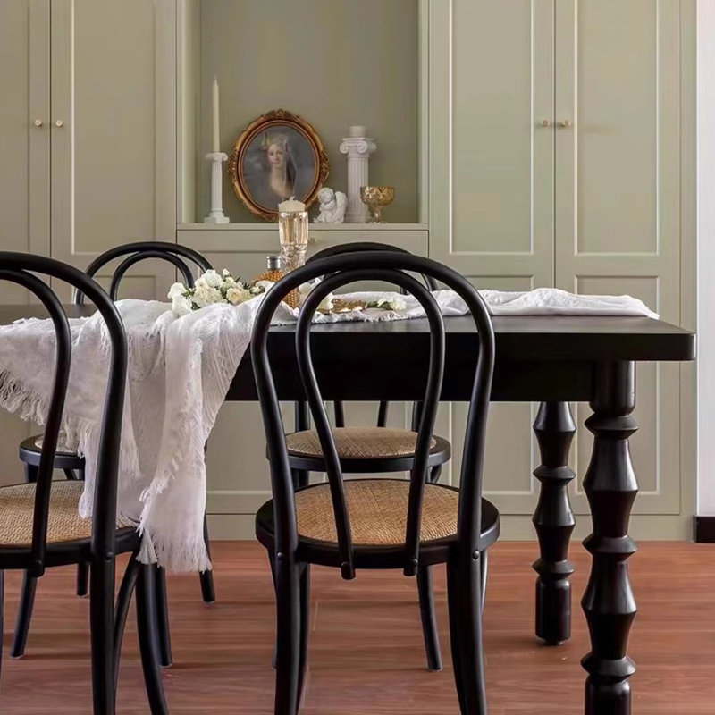 Table multifonctionnelle rétro en bois de frêne, H 29,52 po x L 55,11 po x l 27,55 po
