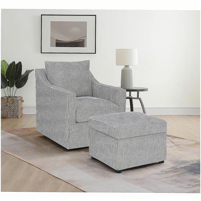 Fauteuil pivotant gris Merced