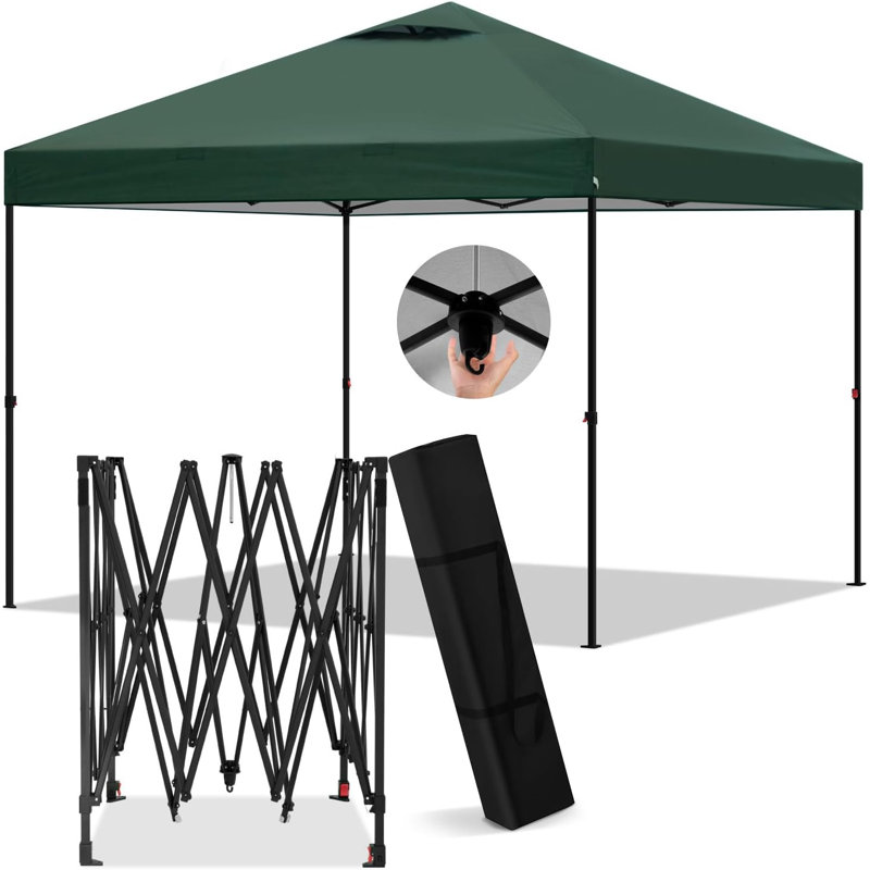Brunston 3 x 3m Metal Party Tent, Green