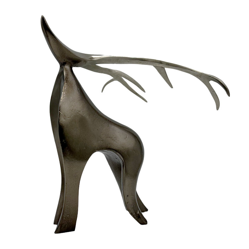 Reindeer Dravid - figurine et sculpture en aluminium - Décoration moderne pour la maison