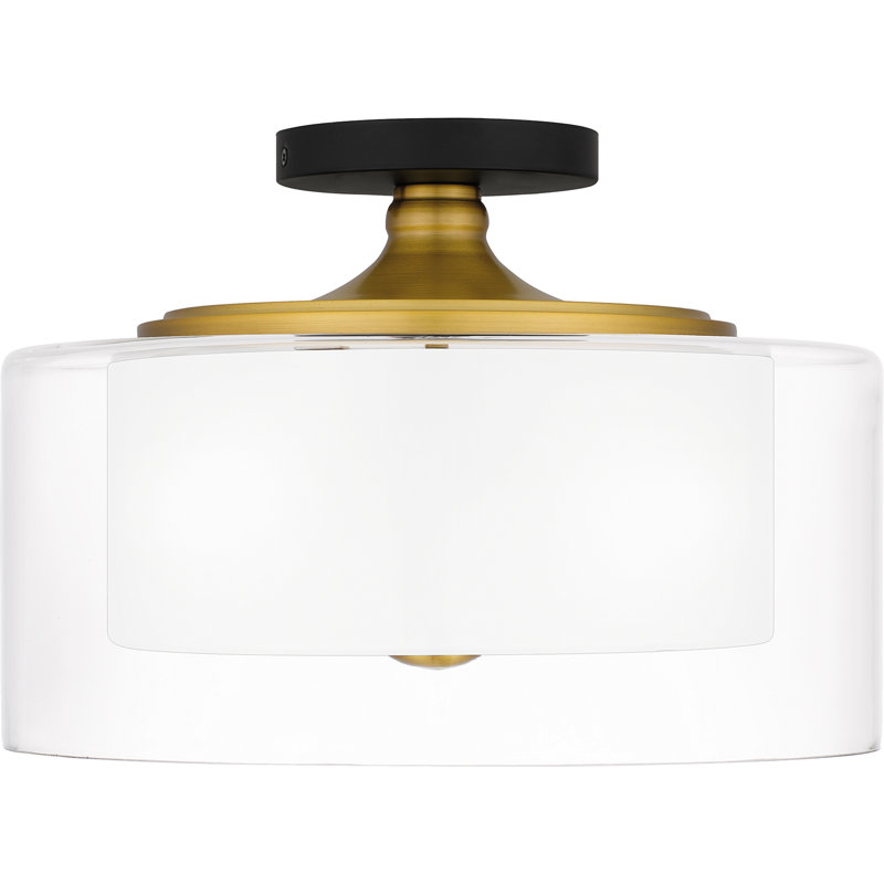 Plafonnier semi-encastré 2 lumières