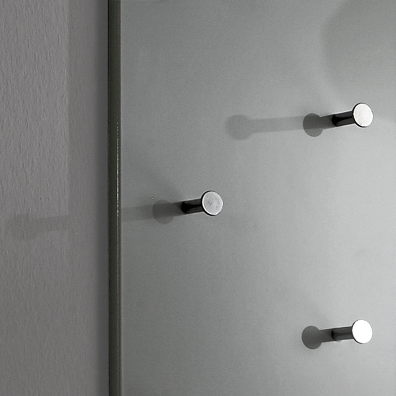 Wall Mounted Coat Rack, High Gloss Grey