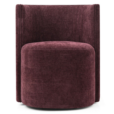 Chaise de baril texturée avec roulettes dissimulées
