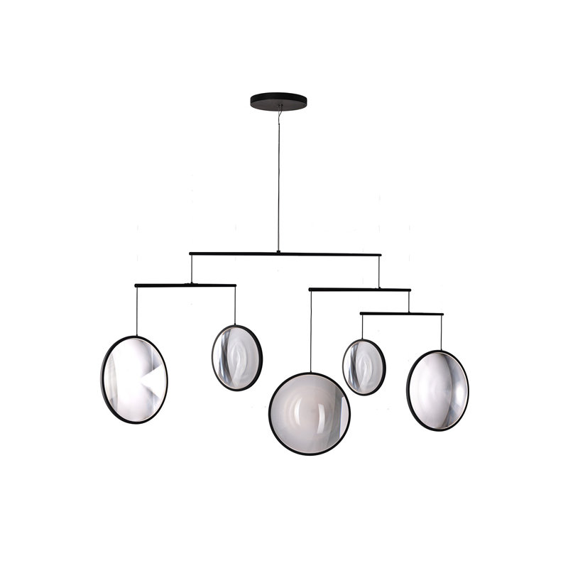 Focus 5 - Light LED Chandelier, Black