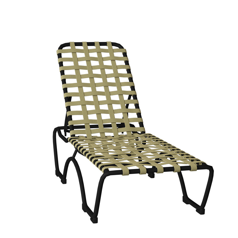 Chaise longue simple inclinable 79 po Kahana, Obsidienne, Vinyle Moab