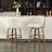 Swivel Counter Stool With Curved Wood Legs, Upholstered Tufted Back, And Nailhead Trim-2026154800-2026118029