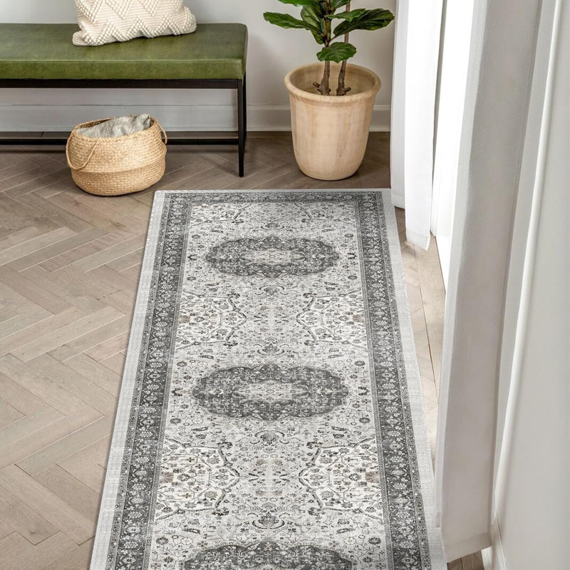 Tapis de cuisine oriental lavable, 2 pi x 10 pi