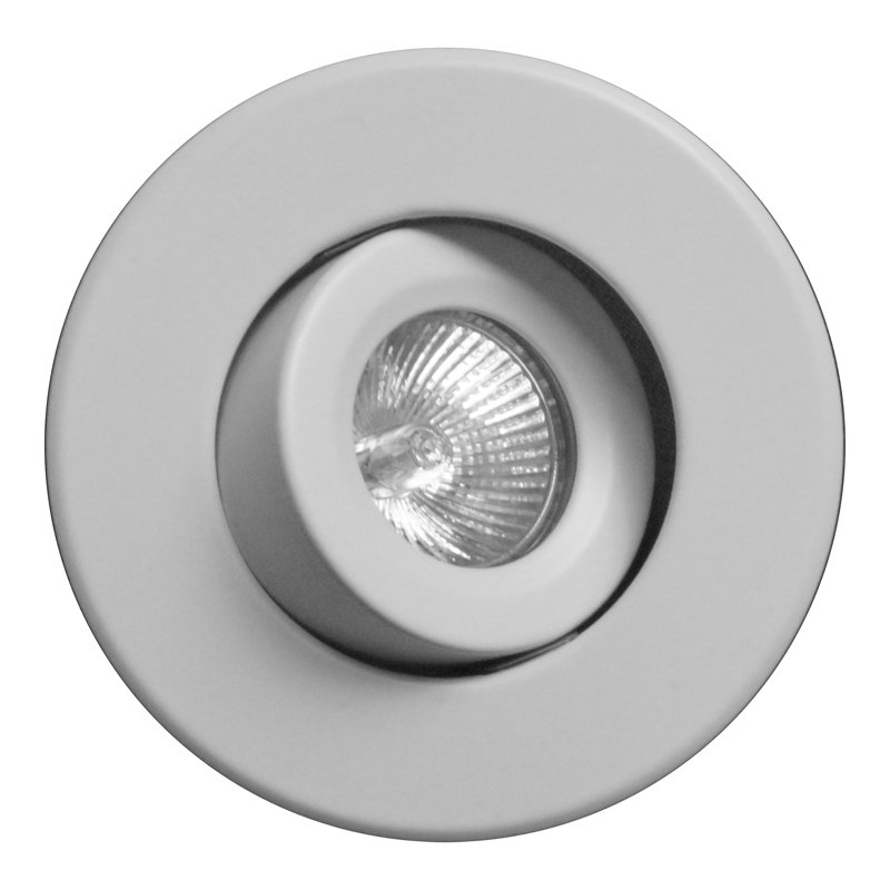4'' White Adjustable Recessed Gimbal Trim