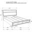 Full White Panel Bed With Drawer Storage, Brightens Bedroom Atmosphere, Classic Structure, Comfortable Grip Handles, Made Of And Paper Laminate, 51.09In High Any Space, Design, Pull Asian Hardwood-2138866491