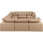 Canapé modulaire réversible de 160 po en similicuir-87141534