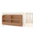 Twin bed with built-in bookshelf and high-quality safety guardrail,Beige-701980669-701980664