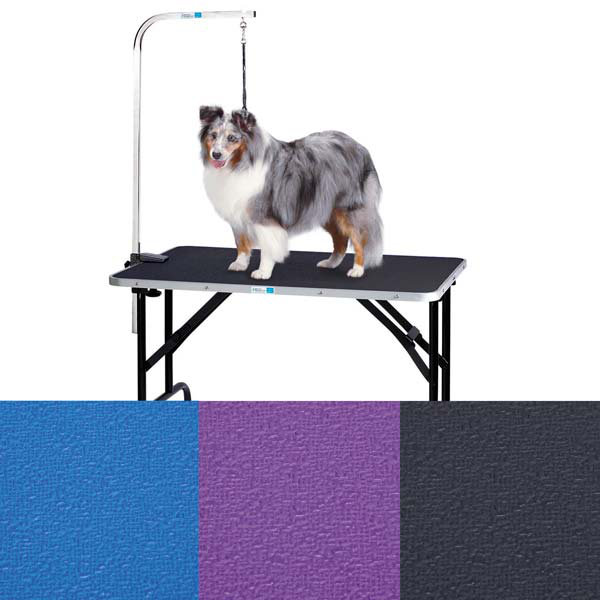 Black Steel Portable Dog Grooming Table with Arm