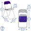 Metal Frame Foldable Desk Chair-125568435