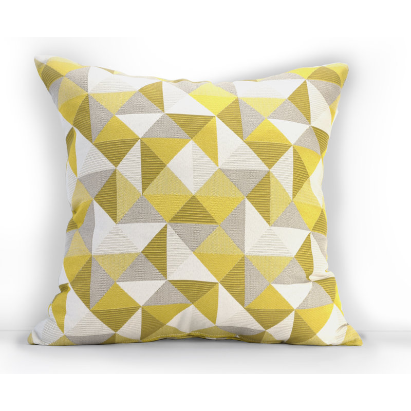 Housse de coussin d'extérieur carré Pacifica, Jaune Ruskin, 24 po x 24 po
