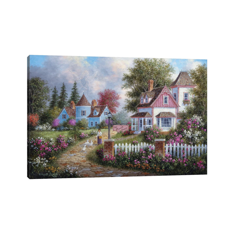 Asheville Lane 1 Piece Wrapped Canvas Painting, 20.32 cm H x 30.48 cm W