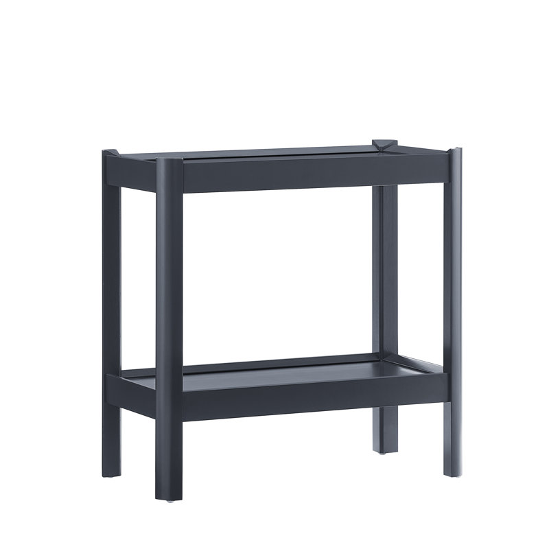 Yonda Matte Black Nightstand, Black