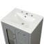 Meuble-lavabo 24 po avec lavabo, meuble-lavabo avec deux tiroirs et porte, tablette réglable, bois massif et panneau de fibres à densité moyenne-1666901836